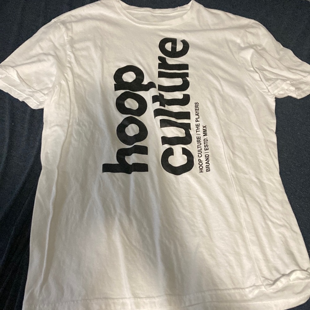 White Hoopculture T shirt L